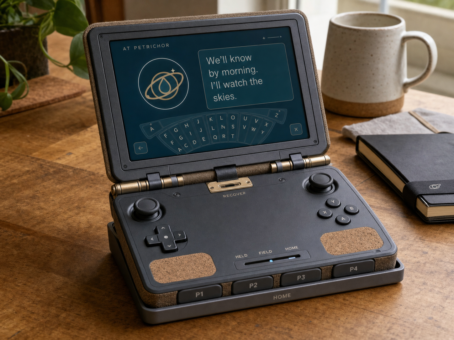 At Petrichor Ledger handheld concept